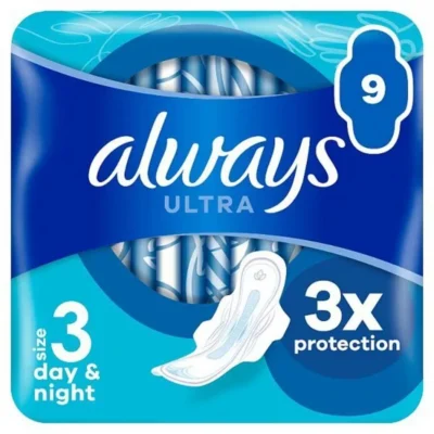 Always Ultra Sanitary Towels Day & Night (S3) Wings x9