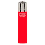 Clipper Solid Colour Silver Top Lighter